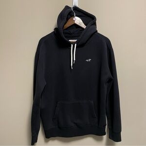 Hollister Black & White Logo Hoodie Men’s Medium